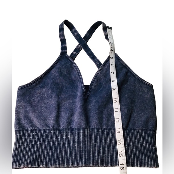 Free People - Good Karma Cropped Top in Deep Navy M/L - Picture 11 of 16